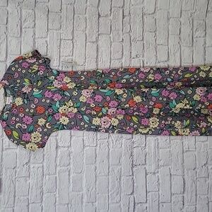 LuLaroe Multi-color Floral Print Marie Maxi  Sundress Dress XXS *NEW